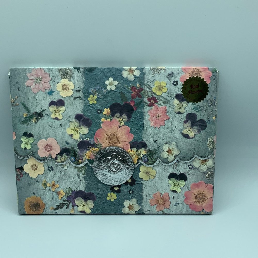 NWT - Pressed Flower Stationery Set